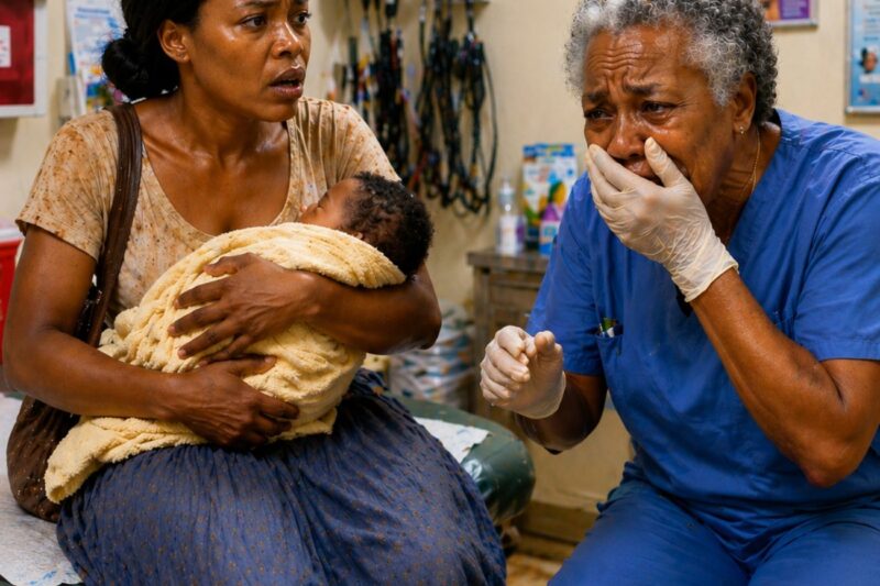 Elle a emmené son bébé pour une visite de contrôle de routine. Lorsque la sage-femme a remarqué quelque chose d’anormal, elle s’est mise à pleurer.