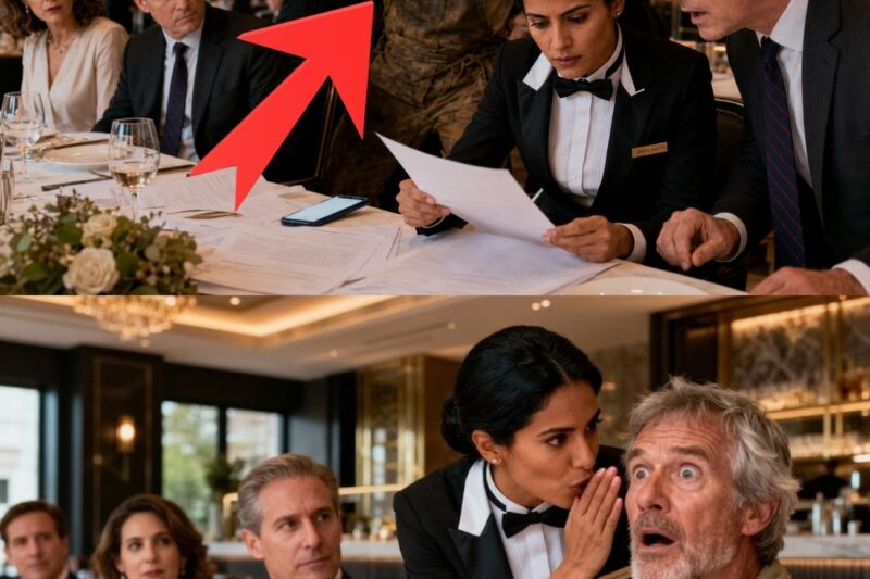 La serveuse l’avait prévenu avant qu’il ne signe le contrat en anglais… tout le restaurant était stupéfait.