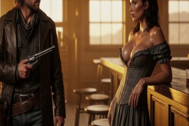 Le jeune cow-boy n’a jamais touché une femme, mais son fusil a sauvé la veuve.