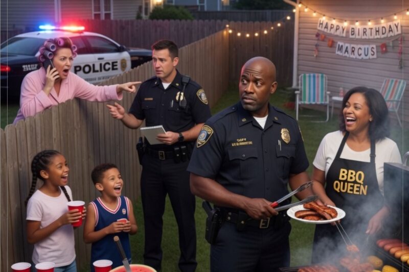 Un voisin appelle la police à cause d’un barbecue familial, mais le père est le nouveau chef de la police…