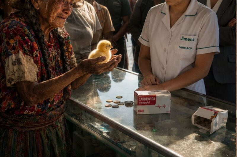 Une femme âgée demande à échanger un poussin contre des médicaments… le geste du vendeur a changé sa vie.