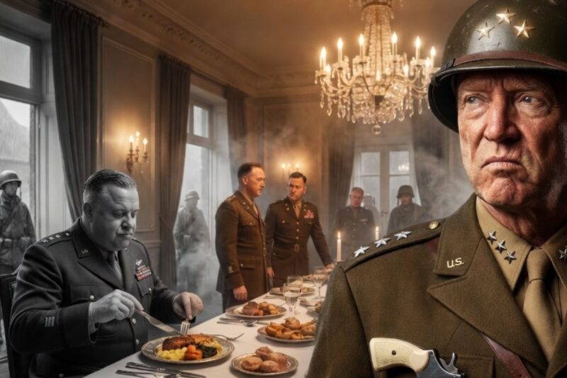 Il mangeait avec des couverts en argent alors que les soldats mouraient de faim — Patton s’est emporté