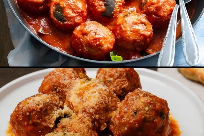 Les boulettes d’aubergines que je prépare à la place des boulettes de viande : légères, savoureuses et avec seulement 260 calories par portion !