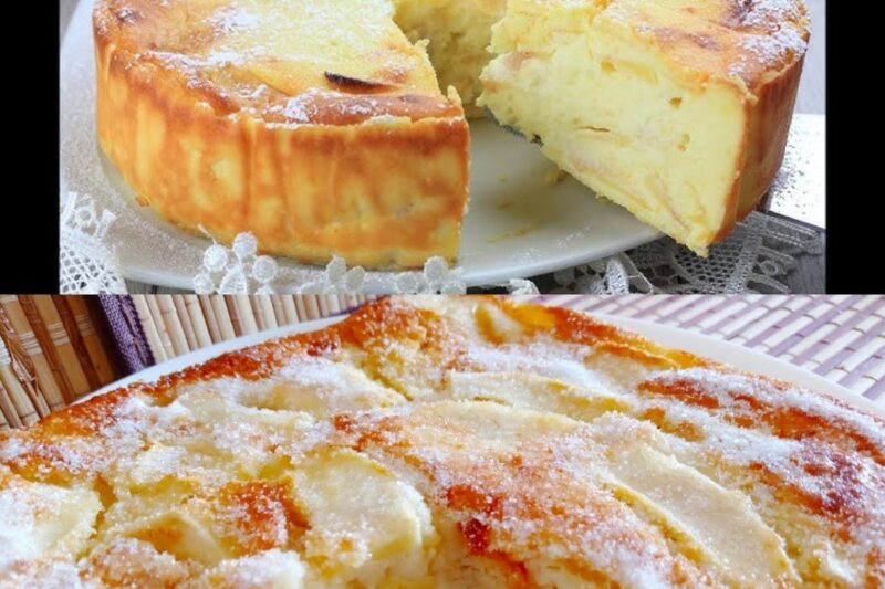 Le gâteau « plein de pommes » qui ne vous fait pas grossir : seulement 4 pommes, 1 yaourt et 120 calories, le plus léger que j’aie jamais fait !