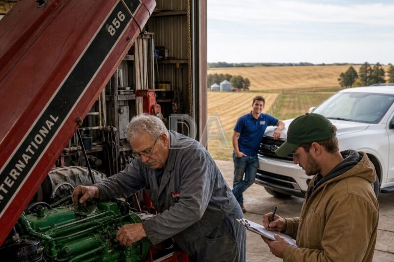 Ha messo un motore John Deere nel suo Massey Ferguson e ha scosso il futuro dell’agricoltura della contea.
