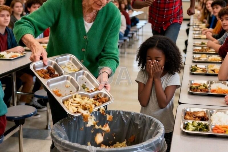 Je me suis arrêtée devant l’école de ma fille de six ans pour lui faire une surprise, mais je suis restée figée en voyant son institutrice jeter son déjeuner à la poubelle en criant : « Tu ne mérites pas de manger ! » — elle n’avait aucune idée de qui j’étais vraiment.