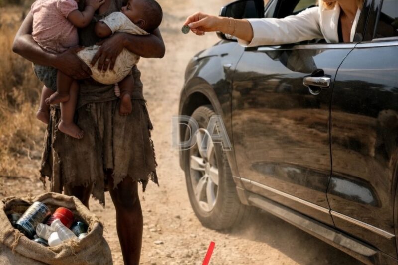 Un millionnaire divorcé ramenait sa fiancée chez elle en voiture lorsqu’il aperçut soudain son ex-femme, démunie, dans la rue.