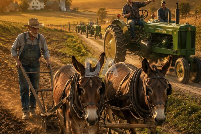 Nel 1970 si presero gioco dell’ultimo agricoltore che usava ancora i muli: quando i prezzi della benzina triplicarono, lui era l’unico