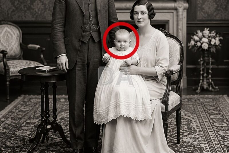 Questo ritratto di famiglia del 1903 sembra sereno… finché non si guarda cosa c’è nello specchio.