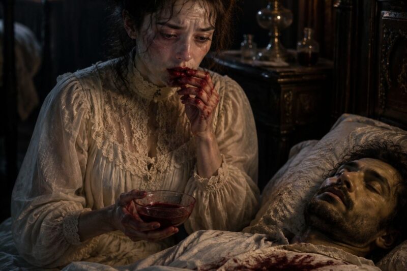 La sposa anemica che bevve il sangue del marito: una macabra necessità medica? (1876)