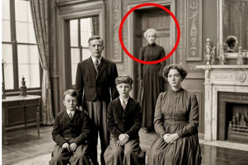Un ritratto del 1913 sembrava ordinario, finché il vetro della cornice non ha riflesso qualcuno già morto.