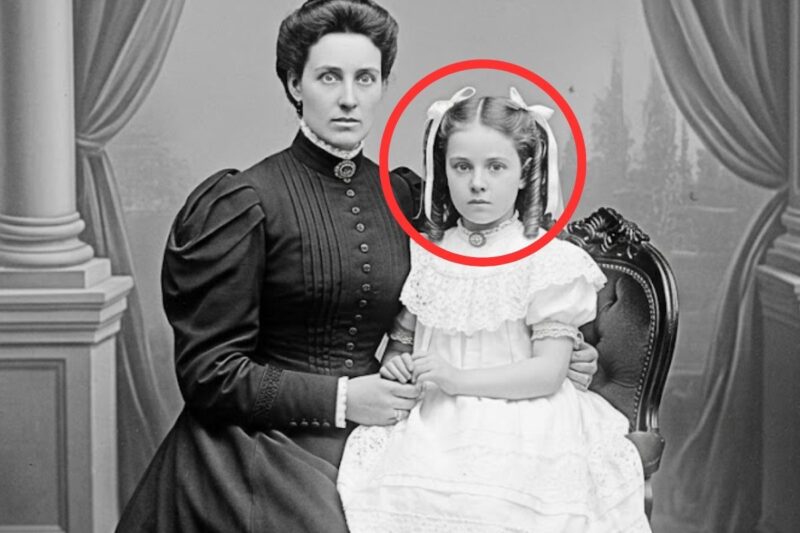 Questo ritratto in studio del 1897 di una madre e una figlia appare sereno, finché non si guardano i loro occhi.