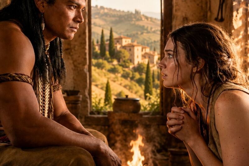 Lei temeva la notte, ma il guerriero Apache si rifiutò di toccarla per ore.