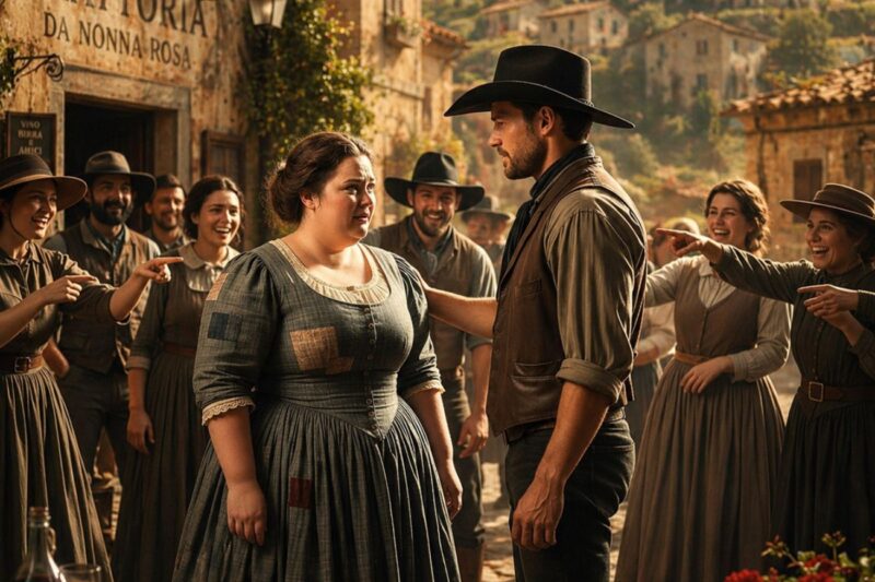 Si prendevano gioco del suo vestito, finché un cowboy non disse: “È la donna più bella qui”.