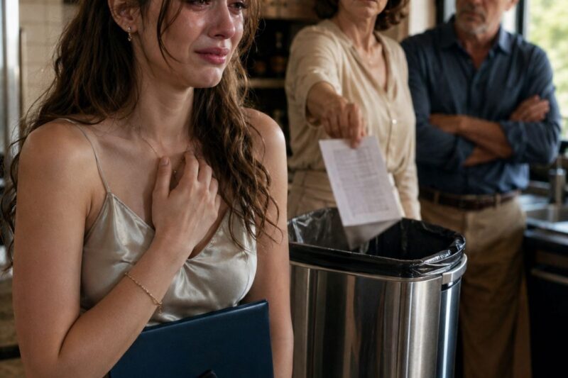 Mia madre buttò nella spazzatura il mio biglietto per Parigi — mancavano solo 5 ore alla mia laurea.