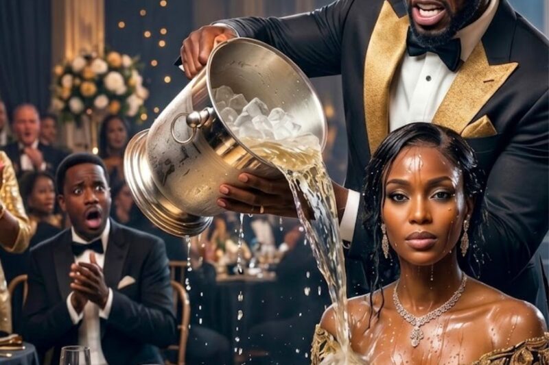 Il a versé du champagne sur sa femme lors du gala, puis le PDG, sur scène, a prononcé son nom.