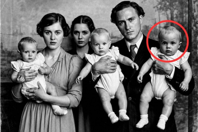 Questa foto di famiglia del 1904 sembrava ordinaria, finché lo sguardo del terzo bambino non ha scioccato tutti.