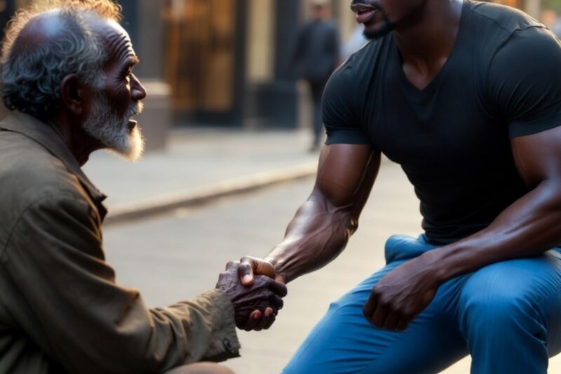 “Un sans-abri demande 1$ à Sadio Mané, sa réponse va vous choquer !”
