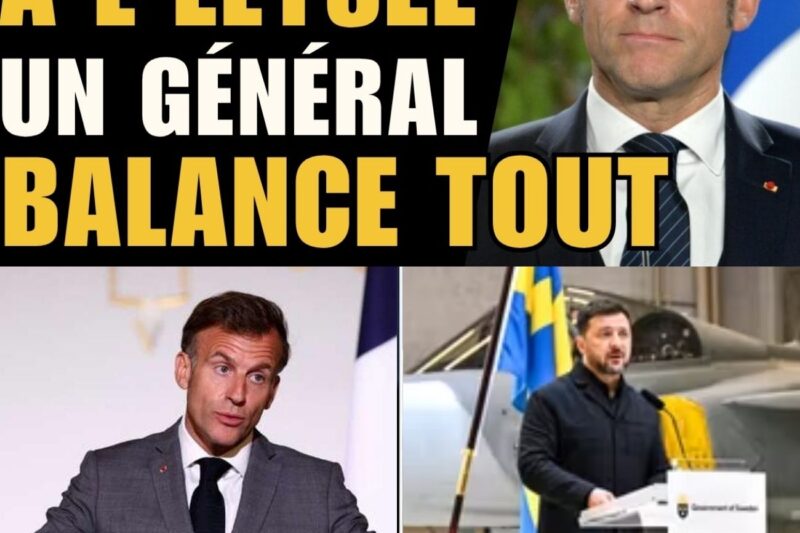 PANIQUE à L’ÉLYSÉE : Un GÉNÉRAL BALANCE TOUT sur MACRON