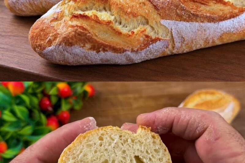 Le secret de la véritable baguette française maison : la recette révolutionnaire sans pétrissage avec seulement 4 ingrédients