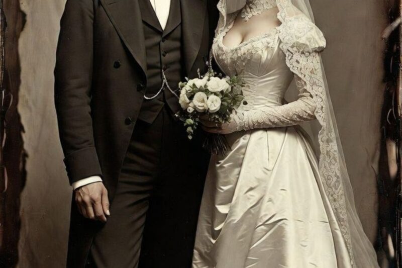 Découverte d’une vieille photo de mariage de 1852 — Et les experts pâlissent lorsqu’ils zooment.