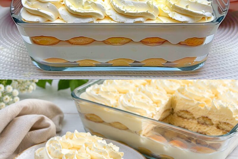 Basta mescolare ananas e limone! Un autentico dessert italiano in soli 15 minuti! Non è necessaria la cottura in forno.