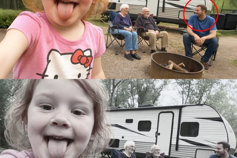 Sa fille envoie un selfie pendant un camping avec ses grands-parents, sa mère zoome et commence à paniquer !