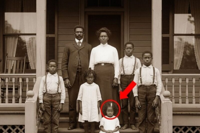Une photo de famille de 1906 restaurée — et les experts restent figés lorsqu’ils zooment sur le visage du plus jeune enfant
