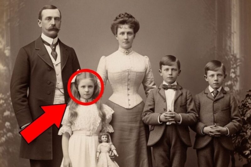 Une photo de famille de 1895 semble banale. Mais en zoomant sur la jeune fille, ils découvrent quelque chose…