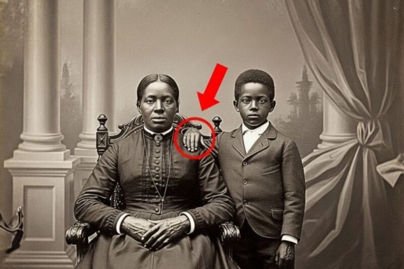 Il ne s’agissait que d’un portrait d’une mère et de son fils datant de 1895 — mais regardez de plus près leurs mains