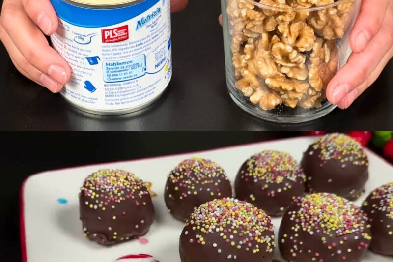 Sbatti il ​​latte condensato con le noci! Il miglior dessert francese senza cottura!