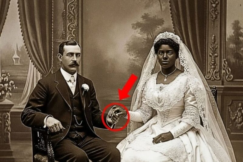 Une photo de mariage de 1894 refait surface — La main de la mariée révèle un secret troublant