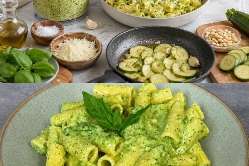 Non sapevo proprio cosa fare così ho deciso di fare questo pesto di zucchine; la ricetta furba che mi salva la pasta e poi metto praticamente ovunque!