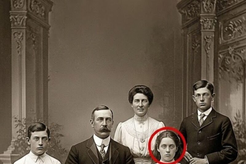 Au premier abord, cette photo de famille de 1909 semble joyeuse, mais un examen plus attentif de ses yeux change tout.