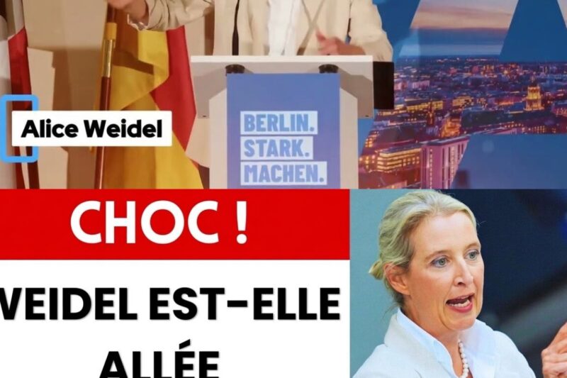 Merz panique : Weidel brise le silence et fait une annonce historique !