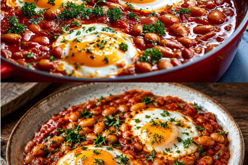 Un Capolavoro Rustico: Fagioli al Forno con Pancetta Croccante e Pane Aromatico