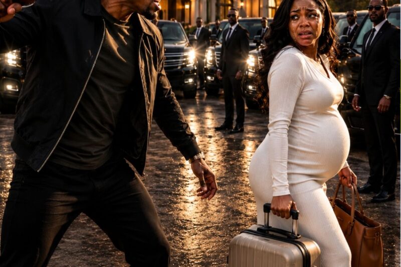 Il a mis sa femme enceinte à la porte parce qu’elle était « pauvre » — puis dix 4×4 noirs se sont arrêtés à sa sortie.