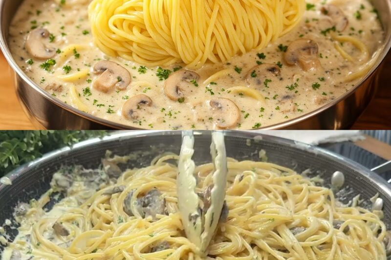 Spaghetti cremosi ai funghi in 15 minuti: il segreto per una cena veloce e da veri buongustai