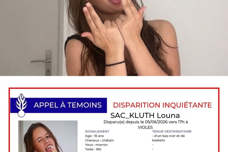 Disparition inquiétante de Louna : l’adolescente de 16 ans a quitté le foyer pour mineurs où elle était placée, les gendarmes lancent un appel à témoins
