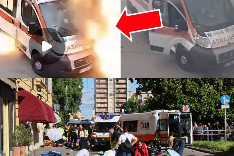 AMBULANZA ITALIANA COLPITA E DISTRUTTA DA UN DRONE: ATTIMI DI GRANDE PAURA
