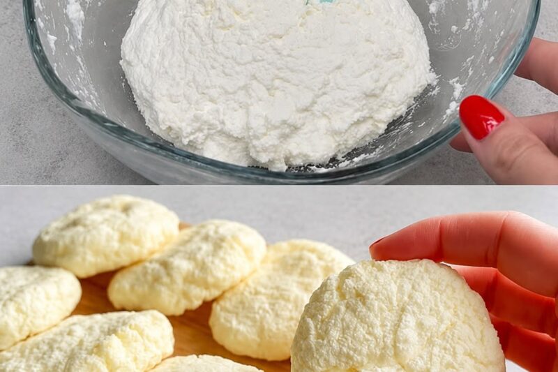 Je prépare ces biscuits sans farine, sans beurre et sans huile : j’utilise de la ricotta et des flocons de noix de coco. | Seulement 70 calories !