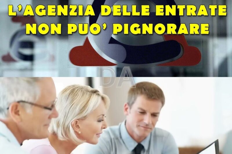 7 cose che l’Agenzia delle Entrate non può pignorare