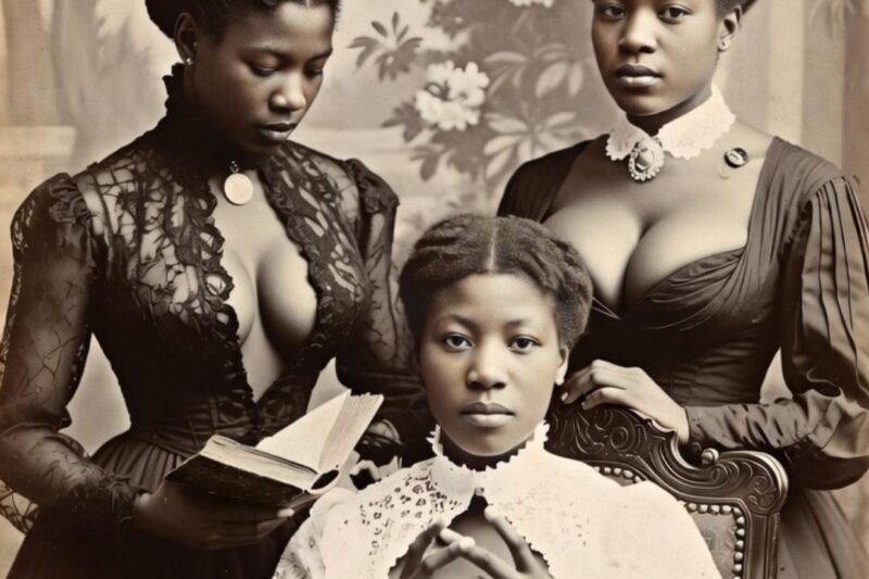 Ce n’était qu’un portrait d’une mère et de ses filles — mais regardez de plus près leurs mains.