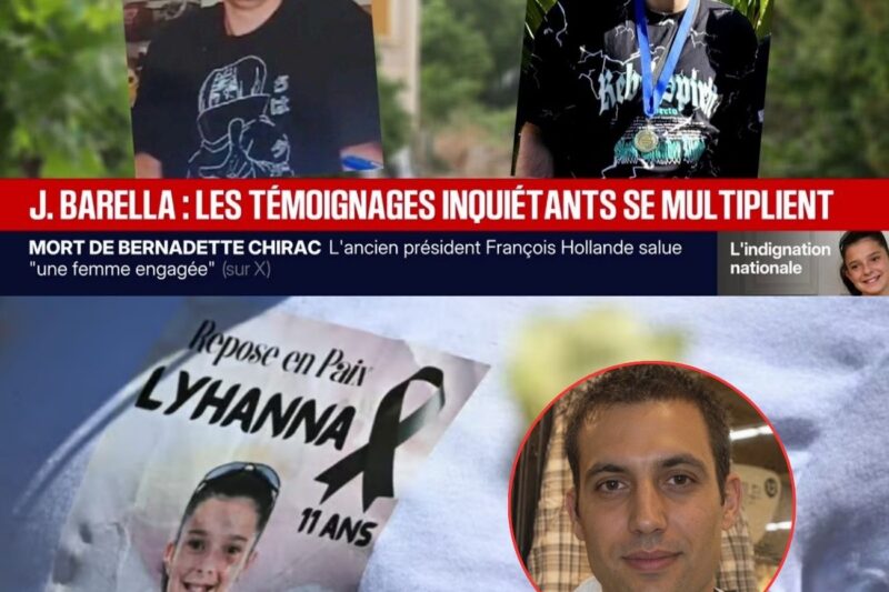 Mort de Lyhanna : de nouveaux éléments apparaissent ; le frère de Jérôme Barella a été placé en garde à vue pour des charges graves.