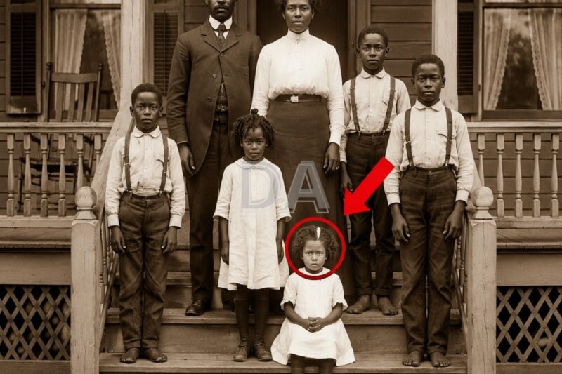 Foto di famiglia del 1906 restaurata: gli esperti rimangono di stucco quando ingrandiscono il volto del figlio più piccolo.