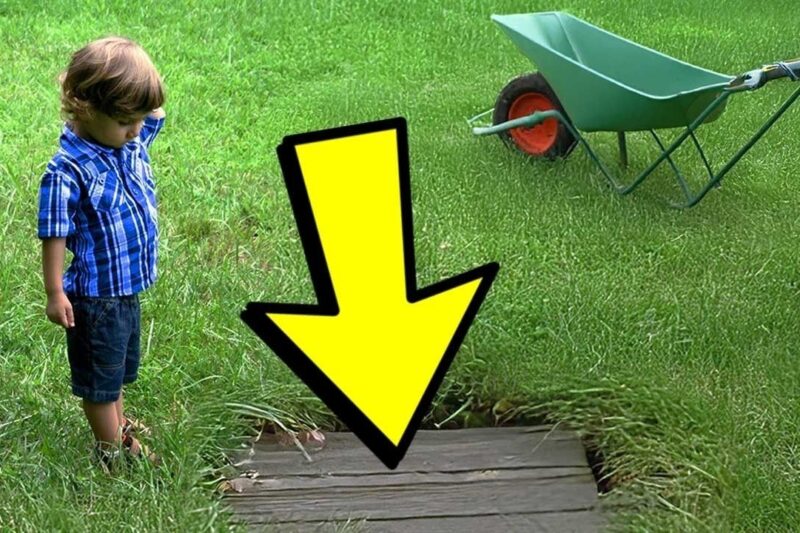 Un garçon adopté découvre une pièce cachée dans le jardin de ses parents. Il devient livide après y être entré.