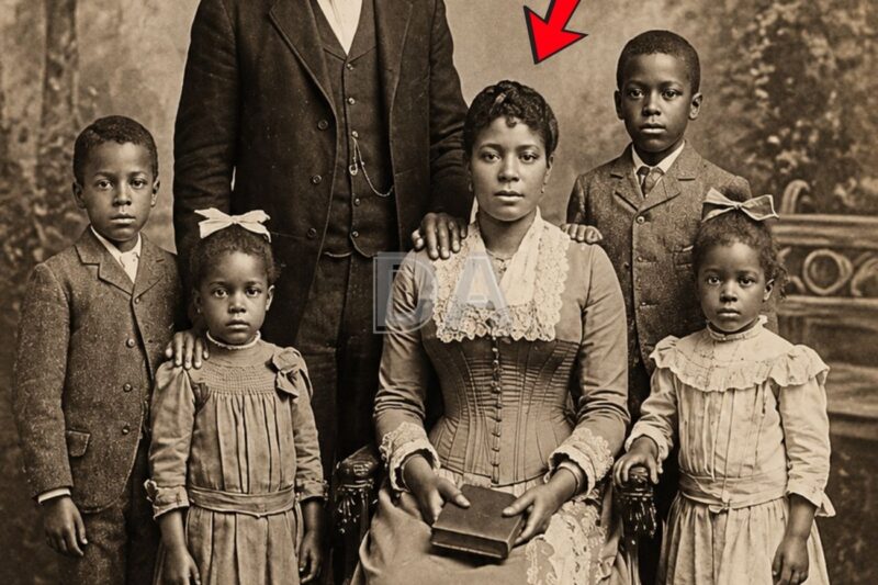 Era solo un ritratto di famiglia del 1888, finché non si ingrandiva l’immagine sugli occhi della madre.