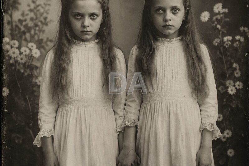 Questa fotografia del 1895, che ritrae una ragazza che tiene per mano la sorella, sembrava normale, finché il restauro non ha rivelato cosa era successo.