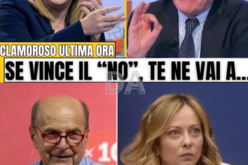 BERSANI AVVISA GIORGIA MELONI, MA LA RISPOSTA DELLA PREMIER LO UMILIA IN DIRETTA