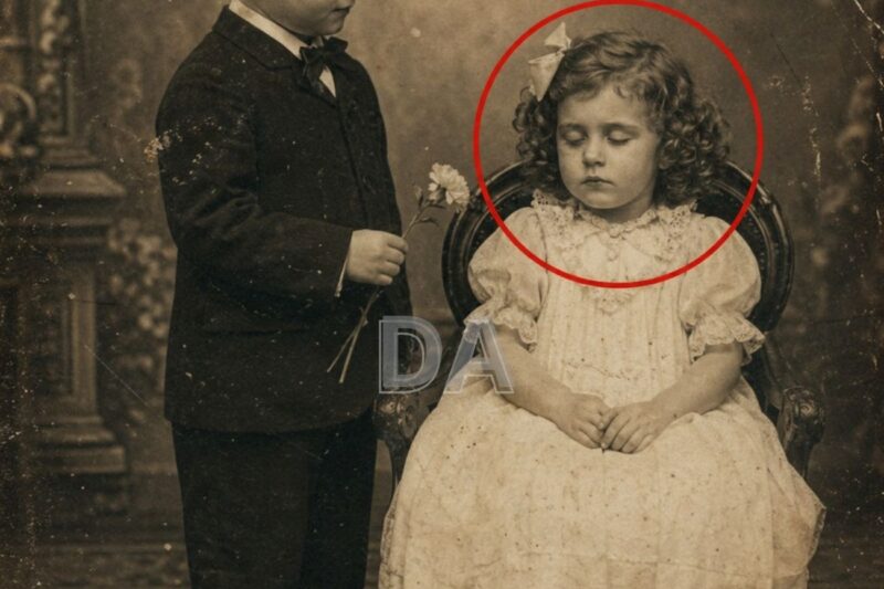 Questa fotografia del 1893, che ritrae un ragazzo mentre regala un fiore alla sorella, sembrava dolce, finché il restauro non ha rivelato il contrario.